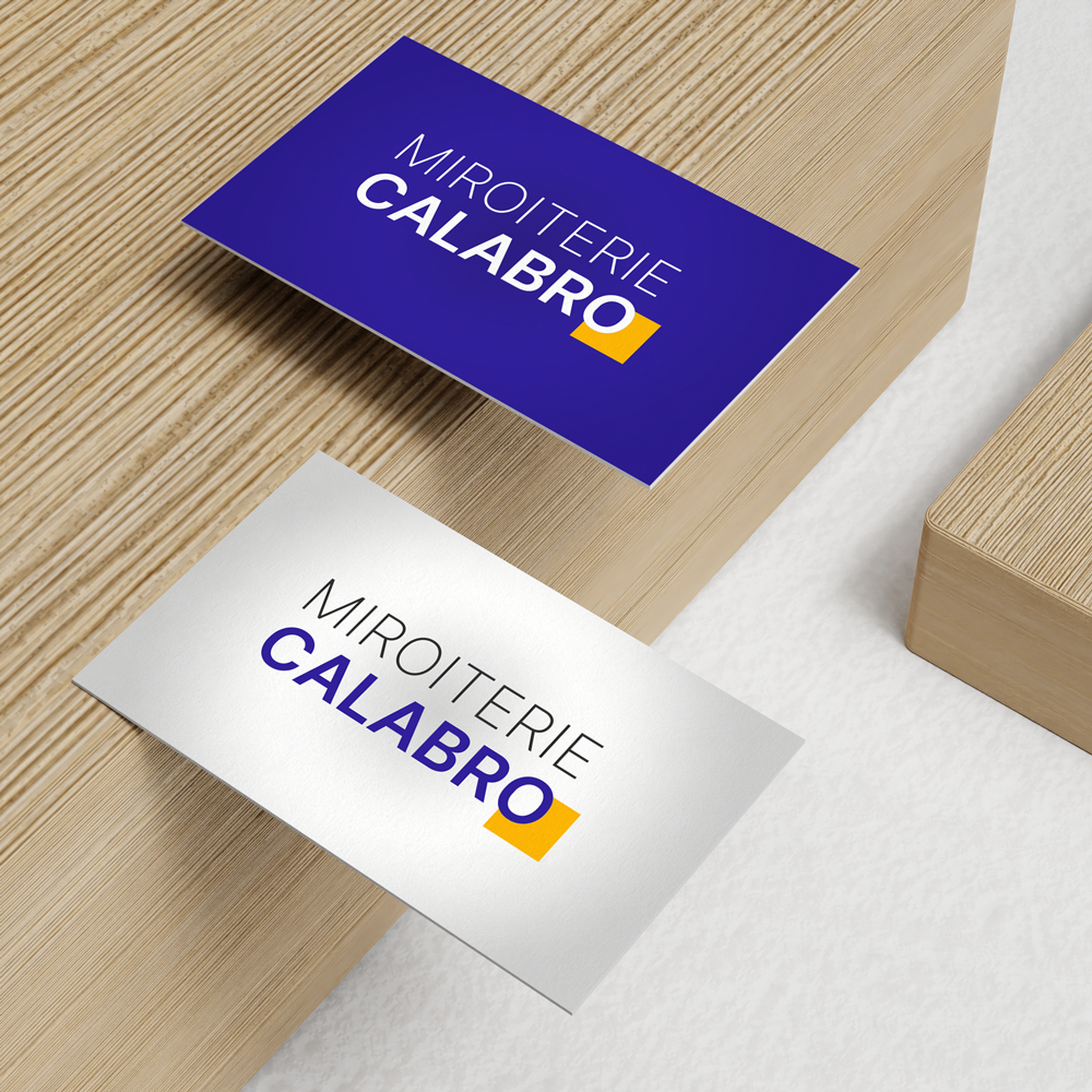 Cartes de visite Miroiterie Calabro