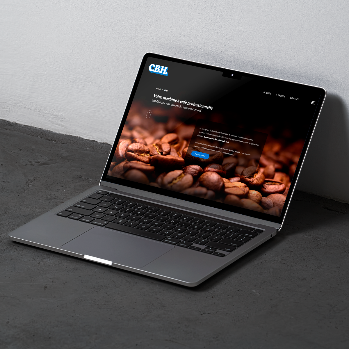 Macbook sur le site de CBH
